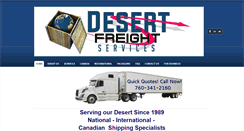 Desktop Screenshot of desertfreight.com