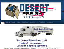 Tablet Screenshot of desertfreight.com